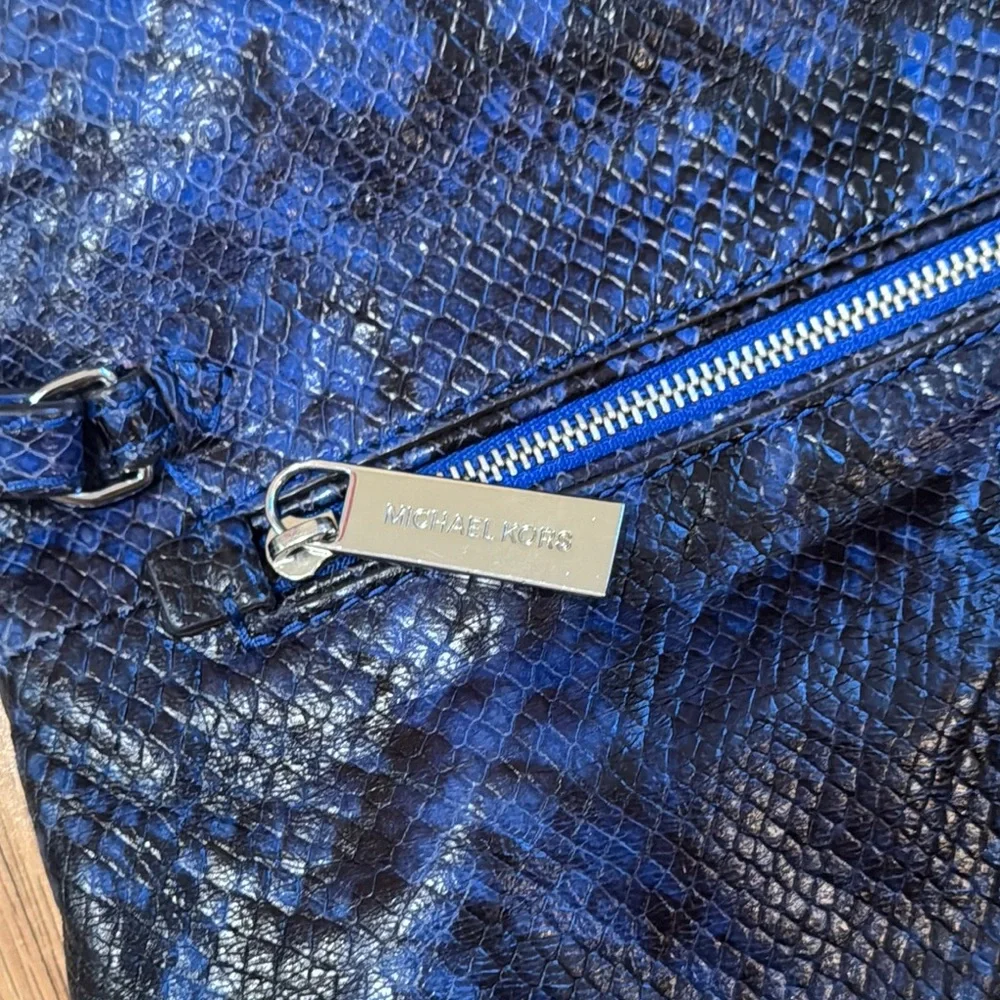 Michael Kors Black Snakeskin Clutch - Picture 4 of 6